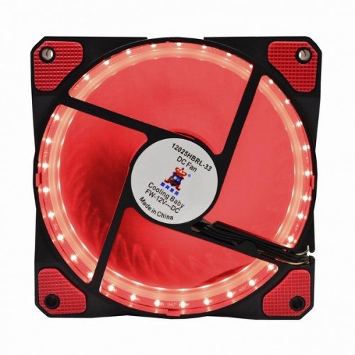 Продать Кулер Cooling Baby 12025HBRL-33 Red по Trade-In интернет-магазине Телемарт - Киев, Днепр, Украина фото