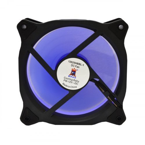 Продать Кулер для корпуса Cooling Baby 12025HBBL-1 Blue по Trade-In интернет-магазине Телемарт - Киев, Днепр, Украина фото