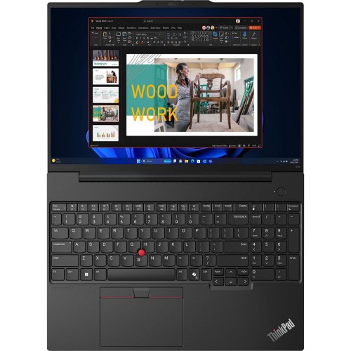 Купити Ноутбук Lenovo ThinkPad E16 Gen 2 (21M6S2BD00) Graphite Black - ціна в Києві, Львові, Вінниці, Хмельницькому, Франківську, Україні | інтернет-магазин TELEMART.UA фото