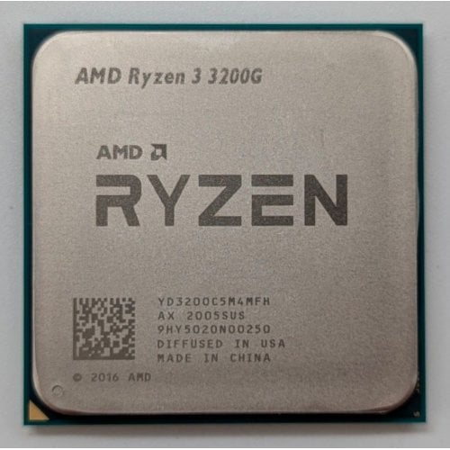 Процесор AMD Ryzen 3 3200G 3.6(4)GHz 4MB sAM4 Tray (YD3200C5M4MFH) (Відновлено продавцем, 715769) купити з перевіркою сумісності: огляд, характеристики, ціна у Києві, Львові, Вінниці, Хмельницькому, Івано-Франківську, Україні | інтернет-магазин TELEMART.UA фото