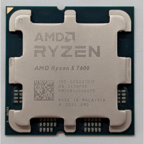 Процесор AMD Ryzen 5 7600 3.8(5.1)GHz 32MB sAM5 Tray (100-000001015) (Відновлено продавцем, 715776) купити з перевіркою сумісності: огляд, характеристики, ціна у Києві, Львові, Вінниці, Хмельницькому, Івано-Франківську, Україні | інтернет-магазин TELEMART.UA фото