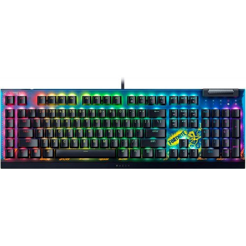 Купити Клавіатура Razer BlackWidow V4 X Yellow Switch Fortnite (RZ03-04703600-R3M1) Black - ціна в Києві, Львові, Вінниці, Хмельницькому, Франківську, Україні | інтернет-магазин TELEMART.UA фото