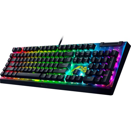 Купити Клавіатура Razer BlackWidow V4 X Yellow Switch Fortnite (RZ03-04703600-R3M1) Black - ціна в Києві, Львові, Вінниці, Хмельницькому, Франківську, Україні | інтернет-магазин TELEMART.UA фото