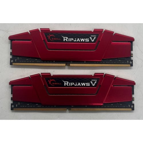 Купить Озу G.Skill DDR4 32GB (2x16GB) 3600Mhz Ripjaws V Red (F4-3600C19D-32GVRB) (Восстановлено продавцом, 715797) с проверкой совместимости: обзор, характеристики, цена в Киеве, Днепре, Одессе, Харькове, Украине | интернет-магазин TELEMART.UA фото