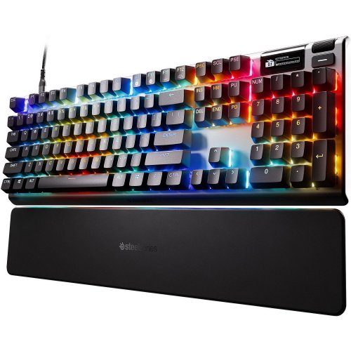 Купити Клавіатура SteelSeries Apex Pro Gen 3 RGB OmniPoint 3.0 Adjustable HyperMagnetic Switches (64660) Black - ціна в Києві, Львові, Вінниці, Хмельницькому, Франківську, Україні | інтернет-магазин TELEMART.UA фото