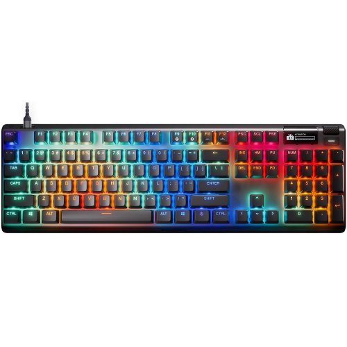 Купити Клавіатура SteelSeries Apex Pro Gen 3 RGB OmniPoint 3.0 Adjustable HyperMagnetic Switches (64660) Black - ціна в Києві, Львові, Вінниці, Хмельницькому, Франківську, Україні | інтернет-магазин TELEMART.UA фото