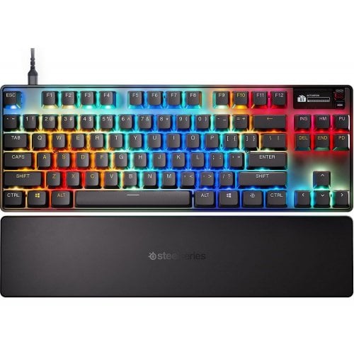 Купити Клавіатура SteelSeries Apex Pro TKL Gen 3 RGB OmniPoint 3.0 Adjustable HyperMagnetic Switches (64740) Black - ціна в Києві, Львові, Вінниці, Хмельницькому, Франківську, Україні | інтернет-магазин TELEMART.UA фото