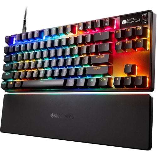 Купити Клавіатура SteelSeries Apex Pro TKL Gen 3 RGB OmniPoint 3.0 Adjustable HyperMagnetic Switches (64740) Black - ціна в Києві, Львові, Вінниці, Хмельницькому, Франківську, Україні | інтернет-магазин TELEMART.UA фото