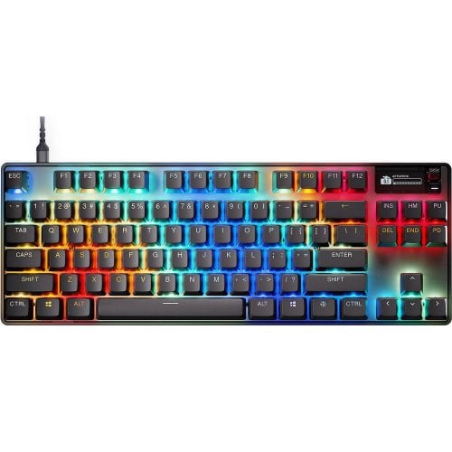 Купити Клавіатура SteelSeries Apex Pro TKL Gen 3 RGB OmniPoint 3.0 Adjustable HyperMagnetic Switches (64740) Black - ціна в Києві, Львові, Вінниці, Хмельницькому, Франківську, Україні | інтернет-магазин TELEMART.UA фото