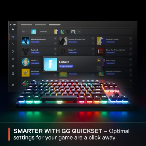 Купити Клавіатура SteelSeries Apex Pro TKL Gen 3 RGB OmniPoint 3.0 Adjustable HyperMagnetic Switches (64740) Black - ціна в Києві, Львові, Вінниці, Хмельницькому, Франківську, Україні | інтернет-магазин TELEMART.UA фото