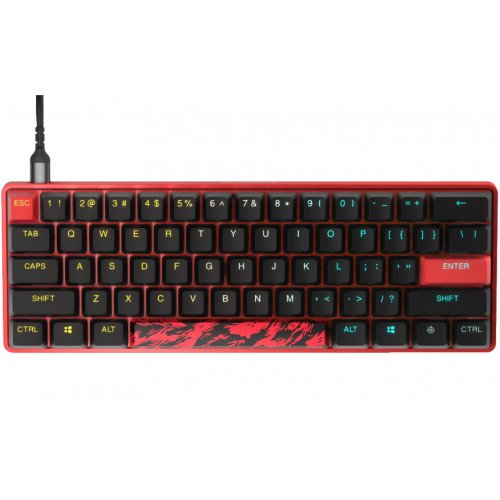 Купити Клавіатура SteelSeries Apex 9 Mini Faze Clan RGB Linear OptiPoint Optical (64853) Black - ціна в Києві, Львові, Вінниці, Хмельницькому, Франківську, Україні | інтернет-магазин TELEMART.UA фото