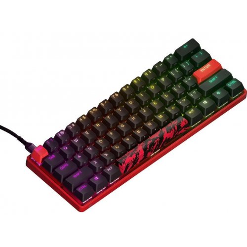 Купити Клавіатура SteelSeries Apex 9 Mini Faze Clan RGB Linear OptiPoint Optical (64853) Black - ціна в Києві, Львові, Вінниці, Хмельницькому, Франківську, Україні | інтернет-магазин TELEMART.UA фото