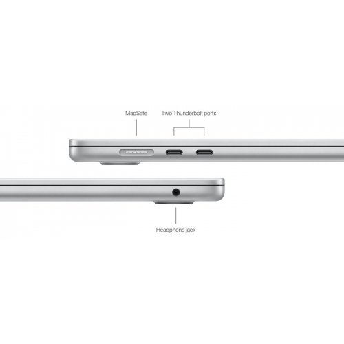 Купити Ноутбук Apple MacBook Air 15.3" M3 8/512GB 2024 (MRYQ3UA/A) Silver - ціна в Києві, Львові, Вінниці, Хмельницькому, Франківську, Україні | інтернет-магазин TELEMART.UA фото