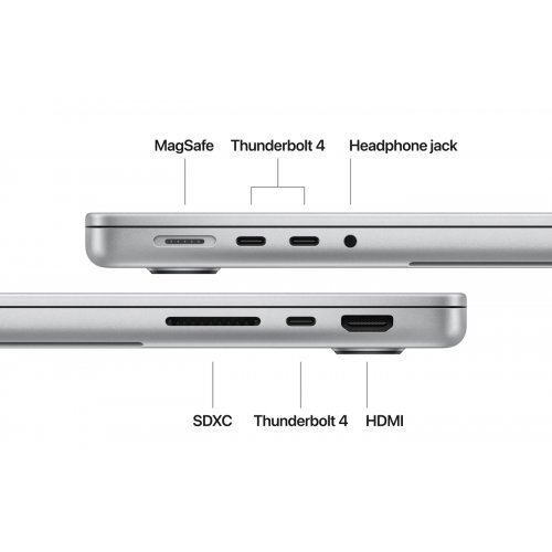 Купить Ноутбук Apple MacBook Pro 14" M4 16/1TB 2024 (MW2X3UA/A) Silver - цена в Харькове, Киеве, Днепре, Одессе
в интернет-магазине Telemart фото