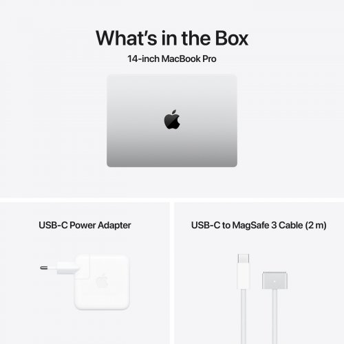 Купити Ноутбук Apple MacBook Pro 14" M4 Pro 24/1TB 2024 (MX2F3UA/A) Silver - ціна в Києві, Львові, Вінниці, Хмельницькому, Франківську, Україні | інтернет-магазин TELEMART.UA фото