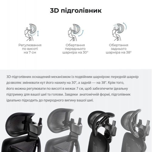 Игровое кресло Anda Seat X-Air Mega Size XL Mesh (AD-WY-01-BBB) Space Black купить в Украине: Киев, Днепр, Харьков, Одесса  | Низкая цена, отзывы, характеристики от TELEMART фото