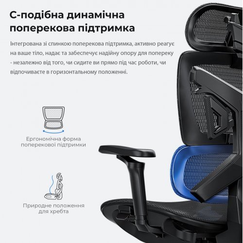 Купити Ігрове крісло Anda Seat X-Air Mega Size XL Mesh (AD-WY-01-BBB) Space Black - ціна в Києві, Львові, Вінниці, Хмельницькому, Франківську, Україні | інтернет-магазин TELEMART.UA фото
