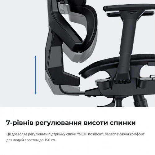 Игровое кресло Anda Seat X-Air Mega Size XL Mesh (AD-WY-01-GGSP) Gray Twilight купить в Украине: Киев, Днепр, Харьков, Одесса  | Низкая цена, отзывы, характеристики от TELEMART фото