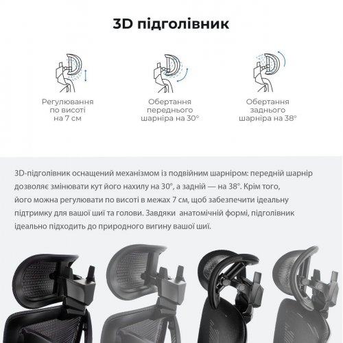 Игровое кресло Anda Seat X-Air Mega Size XL Mesh (AD-WY-01-GGSP) Gray Twilight купить в Украине: Киев, Днепр, Харьков, Одесса  | Низкая цена, отзывы, характеристики от TELEMART фото