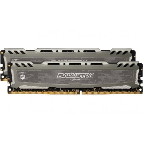 Купить Озу Crucial DDR4 32GB (2x16GB) 3200Mhz Ballistix Sport Gray (BLS2K16G4D32AESB) (Восстановлено продавцом, 715957) с проверкой совместимости: обзор, характеристики, цена в Киеве, Днепре, Одессе, Харькове, Украине | интернет-магазин TELEMART.UA фото