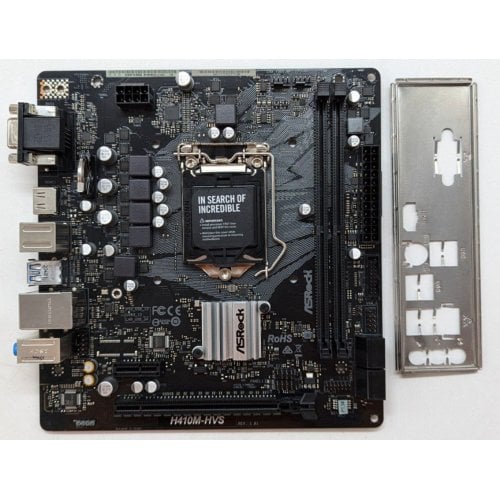 Материнська плата AsRock H410M-HVS (s1200, Intel H410) (Відновлено продавцем, 715965) купити з перевіркою сумісності: огляд, характеристики, ціна у Києві, Львові, Вінниці, Хмельницькому, Івано-Франківську, Україні | інтернет-магазин TELEMART.UA фото