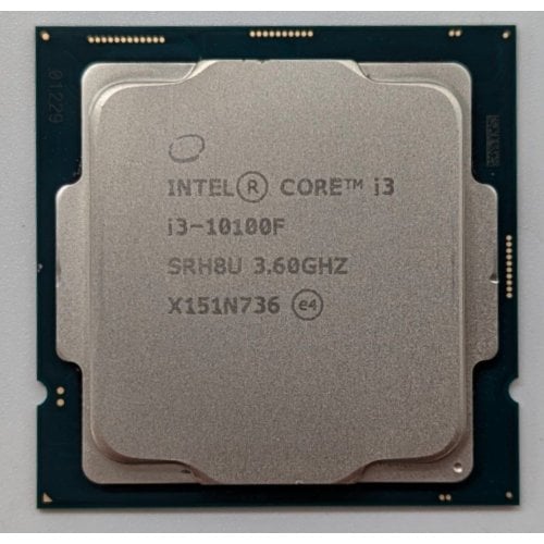 Процесор Intel Core i3-10100F 3.6(4.3)GHz 6MB s1200 Tray (CM8070104291318) (Відновлено продавцем, 716251) купити з перевіркою сумісності: огляд, характеристики, ціна у Києві, Львові, Вінниці, Хмельницькому, Івано-Франківську, Україні | інтернет-магазин TELEMART.UA фото