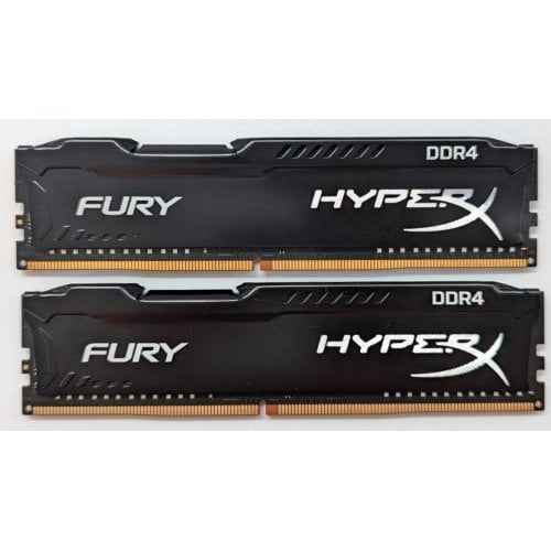 Озп HyperX DDR4 16GB (2x8GB) 2666Mhz Fury Black (HX426C16FB3K2/16) (Відновлено продавцем, 716253) купити з перевіркою сумісності: огляд, характеристики, ціна у Києві, Львові, Вінниці, Хмельницькому, Івано-Франківську, Україні | інтернет-магазин TELEMART.UA фото