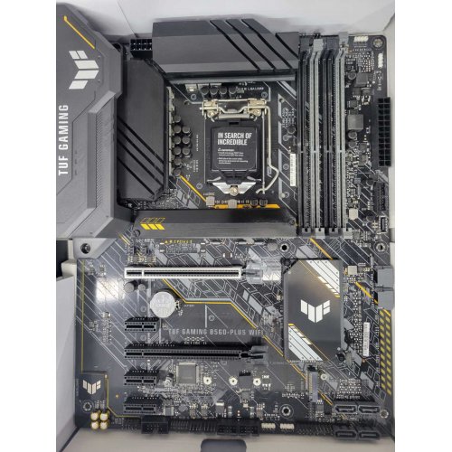 Уцінка материнська плата Asus TUF GAMING B560-PLUS (WI-FI) (s1200, Intel B560) (Сліди використання, 716349) купити з перевіркою сумісності: огляд, характеристики, ціна у Києві, Львові, Вінниці, Хмельницькому, Івано-Франківську, Україні | інтернет-магазин TELEMART.UA фото