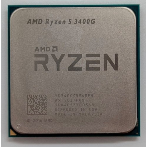 Купить Процессор AMD Ryzen 5 3400G 3.7(4.2)GHz 4MB sAM4 Box (YD3400C5FHBOX) (Восстановлено продавцом, 716415) с проверкой совместимости: обзор, характеристики, цена в Киеве, Днепре, Одессе, Харькове, Украине | интернет-магазин TELEMART.UA фото