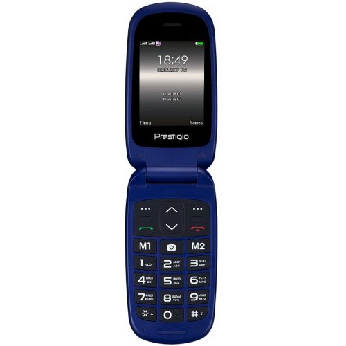 Купить Мобильный телефон Prestigio PFP1242 Grace B1 Blue - цена в Харькове, Киеве, Днепре, Одессе
в интернет-магазине Telemart фото