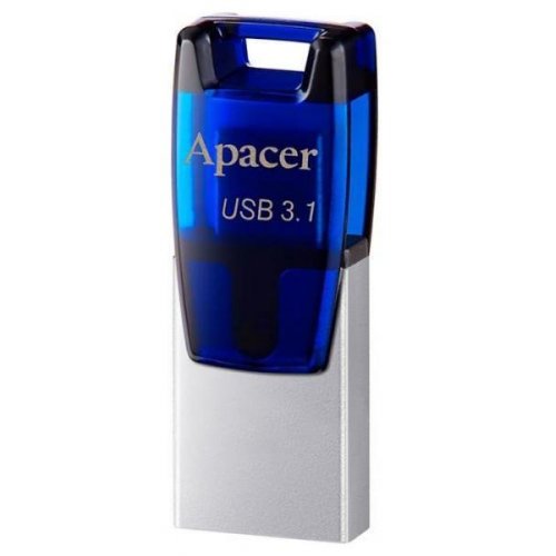 Купить Накопитель Apacer AH179 16GB USB 3.1 microUSB OTG Blue (AP16GAH179U-1) - цена в Харькове, Киеве, Днепре, Одессе
в интернет-магазине Telemart фото