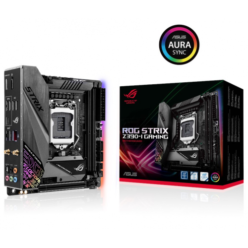 Купить Материнская плата Asus ROG STRIX Z390-I GAMING (s1151-V2, Intel Z390) (Восстановлено продавцом, 716714) с проверкой совместимости: обзор, характеристики, цена в Киеве, Днепре, Одессе, Харькове, Украине | интернет-магазин TELEMART.UA фото