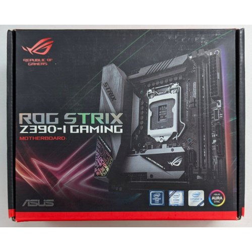 Купить Материнская плата Asus ROG STRIX Z390-I GAMING (s1151-V2, Intel Z390) (Восстановлено продавцом, 716714) с проверкой совместимости: обзор, характеристики, цена в Киеве, Днепре, Одессе, Харькове, Украине | интернет-магазин TELEMART.UA фото