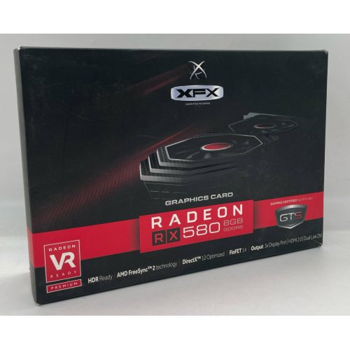 Купить Видеокарта XFX Radeon RX 580 GTS XXX Edition 8192MB (RX-580P8DFD6) (Восстановлено продавцом, 716732) с проверкой совместимости: обзор, характеристики, цена в Киеве, Днепре, Одессе, Харькове, Украине | интернет-магазин TELEMART.UA фото