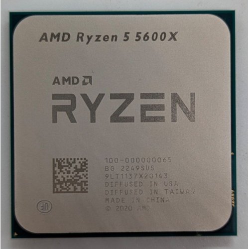 Процесор AMD Ryzen 5 5600X 3.7(4.6)GHz 32MB sAM4 Tray (100-000000065) (Відновлено продавцем, 716738) купити з перевіркою сумісності: огляд, характеристики, ціна у Києві, Львові, Вінниці, Хмельницькому, Івано-Франківську, Україні | інтернет-магазин TELEMART.UA фото