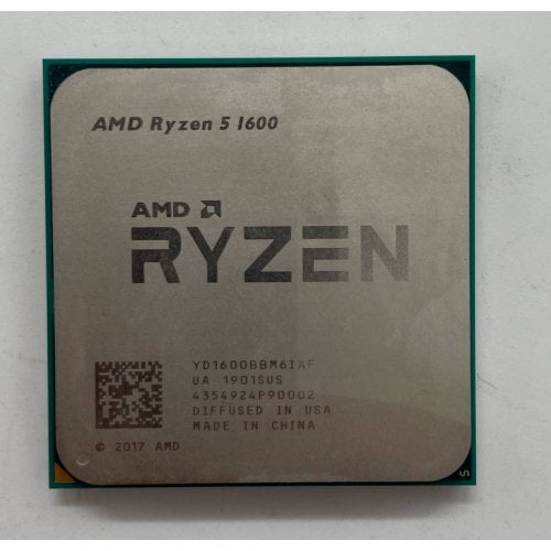 Процесор AMD Ryzen 5 1600 3.2(3.6)GHz sAM4 Tray (YD1600BBM6IAF) (Відновлено продавцем, 716827) купити з перевіркою сумісності: огляд, характеристики, ціна у Києві, Львові, Вінниці, Хмельницькому, Івано-Франківську, Україні | інтернет-магазин TELEMART.UA фото