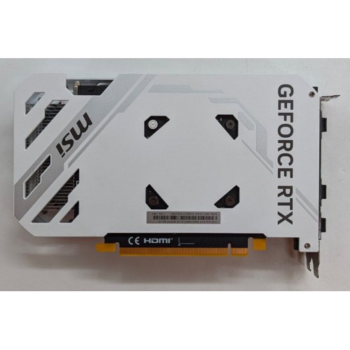 Відеокарта MSI GeForce RTX 4060 VENTUS 2X WHITE OC 8192MB (RTX 4060 VENTUS 2X WHITE 8G OC) (Відновлено продавцем, 716834) купити з перевіркою сумісності: огляд, характеристики, ціна у Києві, Львові, Вінниці, Хмельницькому, Івано-Франківську, Україні | інтернет-магазин TELEMART.UA фото