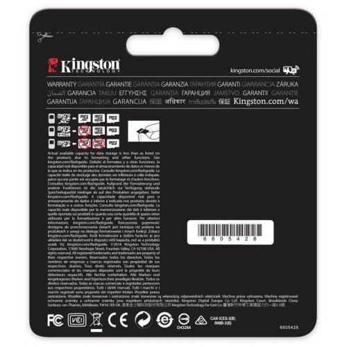 Купить Карта памяти Kingston microSDXC 64GB Class 10 UHS-1 U3 R-90MB/s/W-80MB/s (без адаптера) (SDCA3/64GBSP) - цена в Харькове, Киеве, Днепре, Одессе
в интернет-магазине Telemart фото