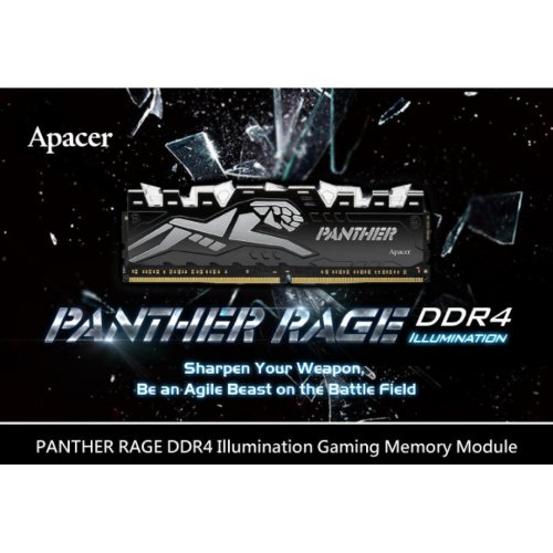 Фото ОЗУ Apacer DDR4 8GB 2400Mhz PANTHER RAGE (EK.08G2T.GEJ)
