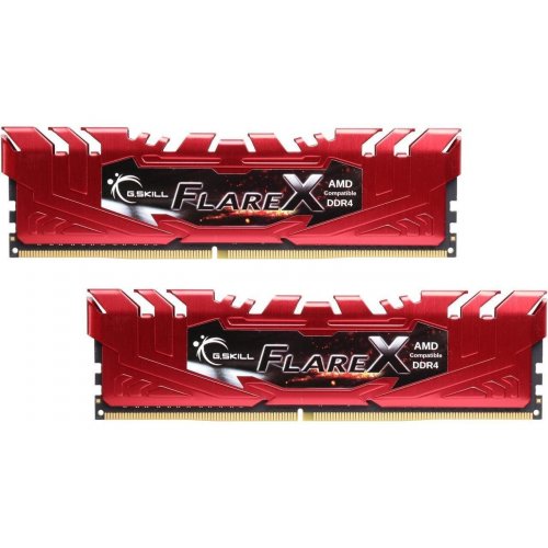 Продати ОЗП G.Skill DDR4 16GB (2x8GB) 2133Mhz Flare X Red for AMD (F4-2133C15D-16GFXR) за Trade-In у інтернет-магазині Телемарт - Київ, Дніпро, Україна фото