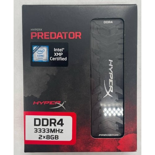 Купить Озу HyperX DDR4 16GB (2x8GB) 3333Mhz Predator (HX433C16PB3K2/16) (Восстановлено продавцом, 717198) с проверкой совместимости: обзор, характеристики, цена в Киеве, Днепре, Одессе, Харькове, Украине | интернет-магазин TELEMART.UA фото