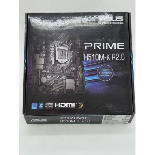 Купить Материнская плата Asus PRIME H510M-K R2.0 (s1200, Intel H470) (Восстановлено продавцом, 717392) с проверкой совместимости: обзор, характеристики, цена в Киеве, Днепре, Одессе, Харькове, Украине | интернет-магазин TELEMART.UA фото