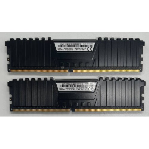 Купить Озу Corsair DDR4 16GB (2x8GB) 3600Mhz Vengeance LPX (CMK16GX4M2D3600C18) (Восстановлено продавцом, 717412) с проверкой совместимости: обзор, характеристики, цена в Киеве, Днепре, Одессе, Харькове, Украине | интернет-магазин TELEMART.UA фото