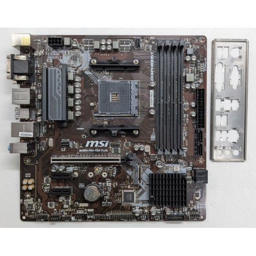 Купить Материнская плата MSI B450M PRO-VDH PLUS (sAM4, AMD B450) (Восстановлено продавцом, 717702) с проверкой совместимости: обзор, характеристики, цена в Киеве, Днепре, Одессе, Харькове, Украине | интернет-магазин TELEMART.UA фото