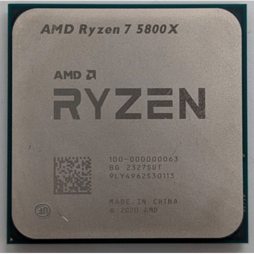 Процесор AMD Ryzen 7 5800X 3.8(4.7)GHz 32MB sAM4 Tray (100-000000063) (Відновлено продавцем, 717886) купити з перевіркою сумісності: огляд, характеристики, ціна у Києві, Львові, Вінниці, Хмельницькому, Івано-Франківську, Україні | інтернет-магазин TELEMART.UA фото