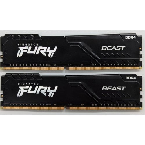 Купить Озу Kingston DDR4 32GB (2x16GB) 3200Mhz FURY Beast Black (KF432C16BB1K2/32) (Восстановлено продавцом, 718179) с проверкой совместимости: обзор, характеристики, цена в Киеве, Днепре, Одессе, Харькове, Украине | интернет-магазин TELEMART.UA фото