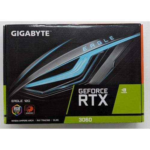 Відеокарта Gigabyte GeForce RTX 3060 EAGLE 12288MB (GV-N3060EAGLE-12GD 2.0) (Відновлено продавцем, 718215) купити з перевіркою сумісності: огляд, характеристики, ціна у Києві, Львові, Вінниці, Хмельницькому, Івано-Франківську, Україні | інтернет-магазин TELEMART.UA фото