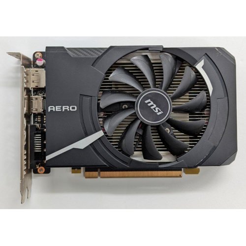 Відеокарта MSI GeForce GTX 1050 Ti AERO ITX OC 4096MB (GTX 1050 Ti AERO ITX 4G OCV1) (Відновлено продавцем, 718223) купити з перевіркою сумісності: огляд, характеристики, ціна у Києві, Львові, Вінниці, Хмельницькому, Івано-Франківську, Україні | інтернет-магазин TELEMART.UA фото