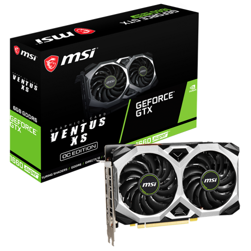 Відеокарта MSI GeForce GTX 1660 SUPER VENTUS XS OC 6144MB (GTX 1660 SUPER VENTUS XS OC) (Відновлено продавцем, 718260) купити з перевіркою сумісності: огляд, характеристики, ціна у Києві, Львові, Вінниці, Хмельницькому, Івано-Франківську, Україні | інтернет-магазин TELEMART.UA фото