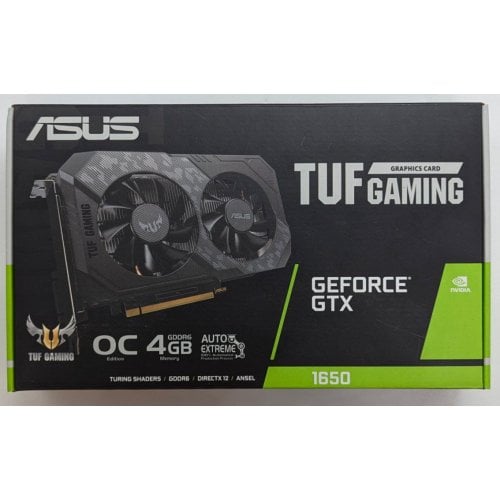 Відеокарта Asus TUF GeForce GTX 1650 Gaming OC 4096MB (TUF-GTX1650-O4GD6-P-GAMING) (Відновлено продавцем, 718404) купити з перевіркою сумісності: огляд, характеристики, ціна у Києві, Львові, Вінниці, Хмельницькому, Івано-Франківську, Україні | інтернет-магазин TELEMART.UA фото